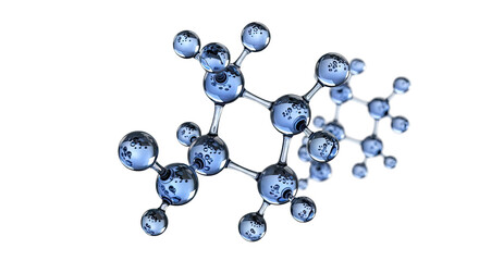 3D Molecular Model of a Chemical Compound