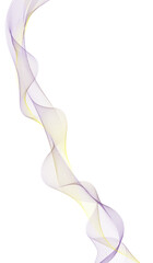 Fototapeta premium Dynamic minimal smoke sound line. Graceful and ephemeral translucent wisp creating an abstract form on transparent background.
