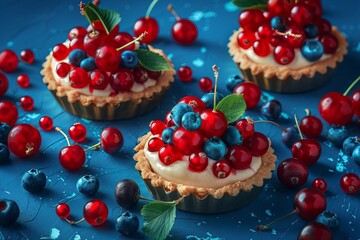 Delightful tartlets bursting with creamy vanilla and topped with fresh summer berries