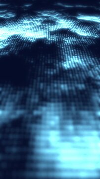 Technologically themed dynamic network particle space wallpaper, 4K