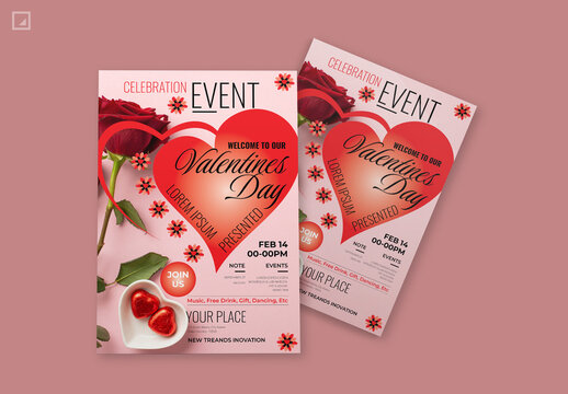 Valentine Day Flyer Layout