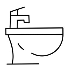 Bathroom vector icon