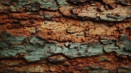Fototapeta premium Ancient Tree Bark Close-Up Rustic Nature Texture Vector