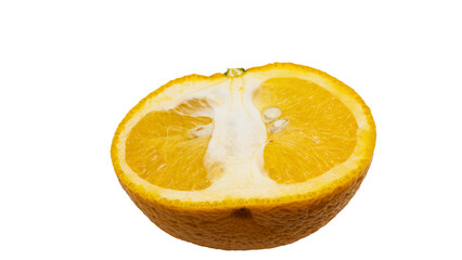 甘夏の断面マクロ 背景透過  柑橘フルーツ素材