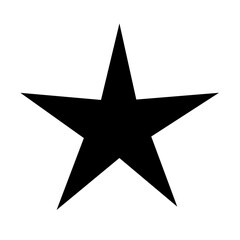 Vector Black Sparkling Star