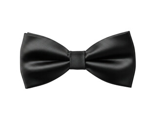 Black bow tie isolated on transparent background