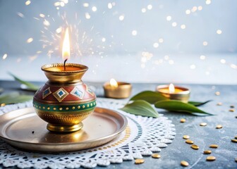 Indian Festival of Lights and New Beginnings Celebrated with Traditional Pongal Rituals and Vibrant Diwali Decorations