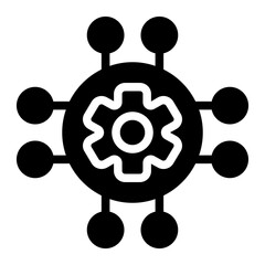 Obraz premium management icon for illustration