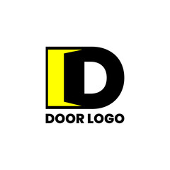 D door iconcompany logo design