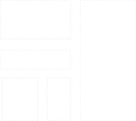点線だけで作ったフレームセット。シンプルで使いやすい。広いテキストスペース