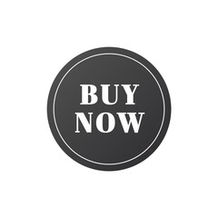 Luxury Buy Now Sticker &ndash; Black & White Matte Serif Design