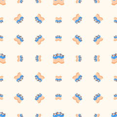 Playful Abstract cake Seamless Pattern