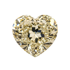 Heart Shaped Yellow Diamond