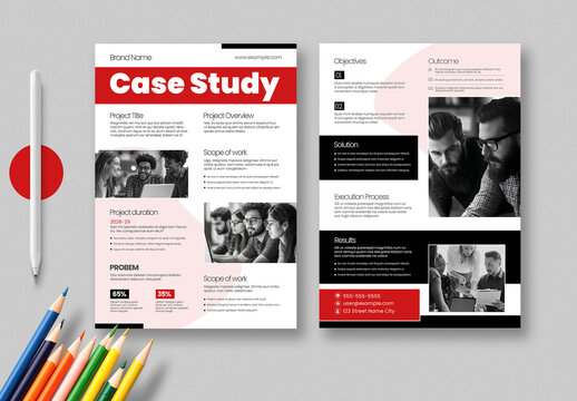 Professional Corporate Case Study Layout