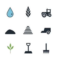 Fototapeta premium Modern Agriculture Flat Icon, Minimalist Farm Concept