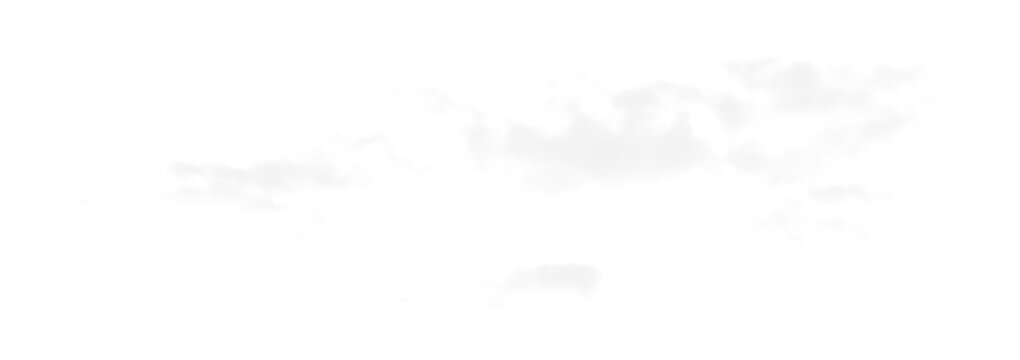 Isolated clouds PNG no background