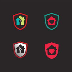 Home Architecture Logo Icon for Residential Construction Company Brand Identity