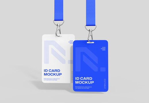 Lanyard ID Card Mockup Set