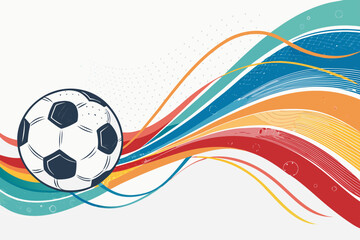 Naklejka premium Featuring Soccer With Dynamic Mot Dynamic Premium Digital Asset