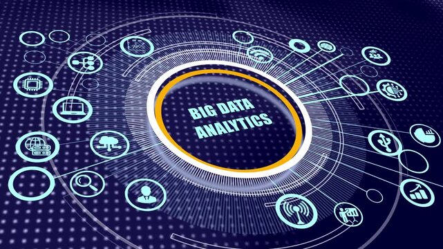 Global big data analytics processing with high tech digital infrastructure and complex information science visualization.