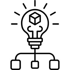 Concept Model Outline Icon
