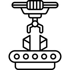 Part Assembly Outline Icon