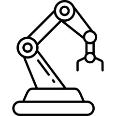 Robotics Arm Outline Icon