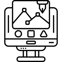 Generative Design Outline Icon