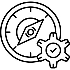 Build Orientation Outline Icon