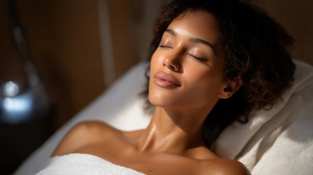 The pressotherapy treatment occurs in a serene environment, where clients lie back and allow the specialized apparatus to gently compress and release, aiding in toxin elimination and skin texture