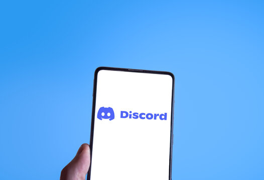 Discord logo on smartphone screen. Link&ouml;ping, &Ouml;sterg&ouml;tland, Sweden. 01-27-2026.