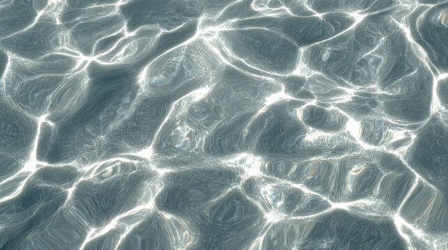 Water texture with sun reflections on the water overlay effect for photo or mockup.