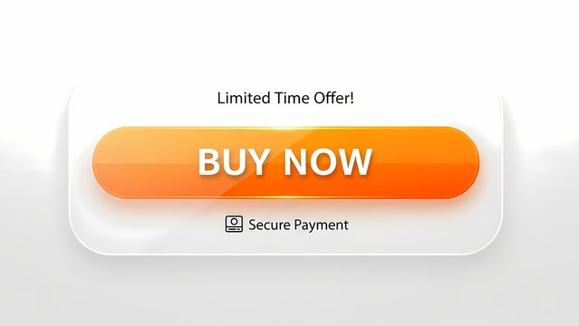 Limited time offer buy now button with secure payment