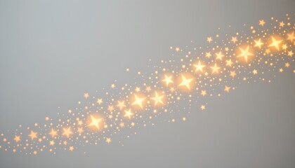 A mesmerizing scene of sparkling stars against a stark background.