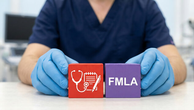 Concept of FMLA Family Medical Leave Act.FMLA