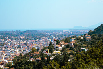Fototapeta premium aerial view of the city