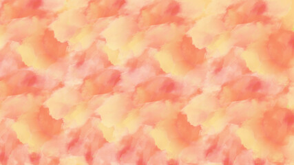 Fototapeta premium Warm Peach and Orange Watercolor Abstract Background Texture