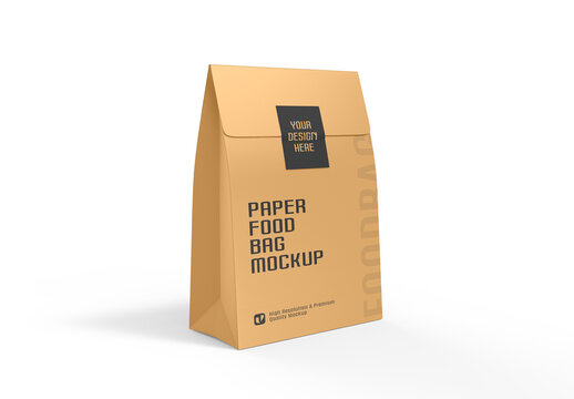 Paper Food Bag Mockup Template