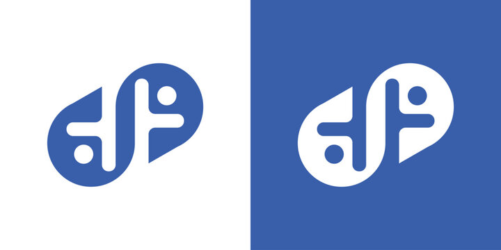 Dual meaning logo combining people and infinity elements, symbolizing endless connection, continuity, long-term relationships, and sustainable human-centered values.