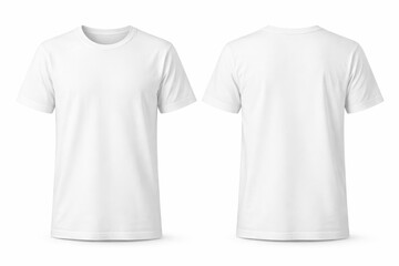 Naklejka premium White t-shirt mockup (front and back)