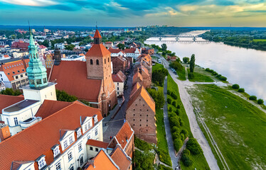Obraz premium View of Grudziadz old town, Poland