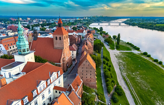 View of Grudziadz old town, Poland