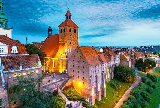 View of Grudziadz old town, Poland