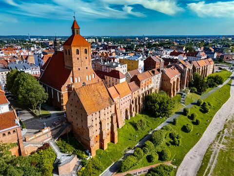 View of Grudziadz old town, Poland