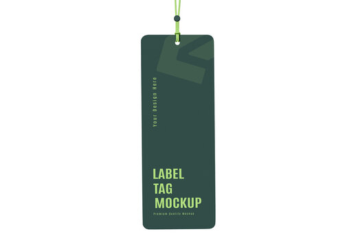 Label Tag Mockup Template