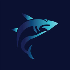 Naklejka premium vector illustration of a shark