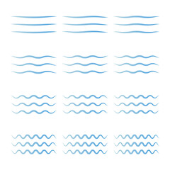 Wave Water Surface Vector Illustration