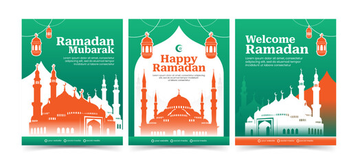 Ramadan mubarak instagram post template design