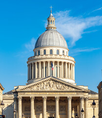 Obraz premium Pantheon building in Latin quarter, Paris, France