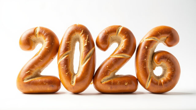 Freshly baked pretzel numbers 2026 create fun and unique display. These soft, golden brown treats are perfect for celebrations or events